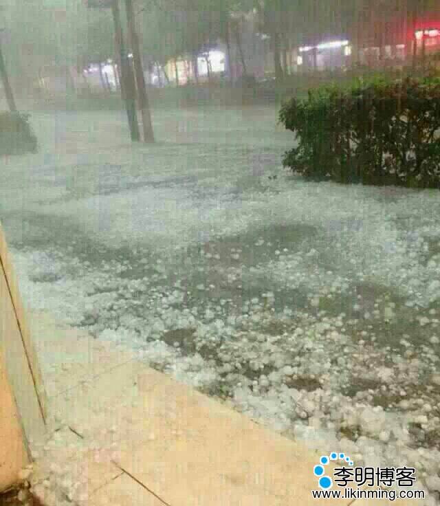 香港下冰雹